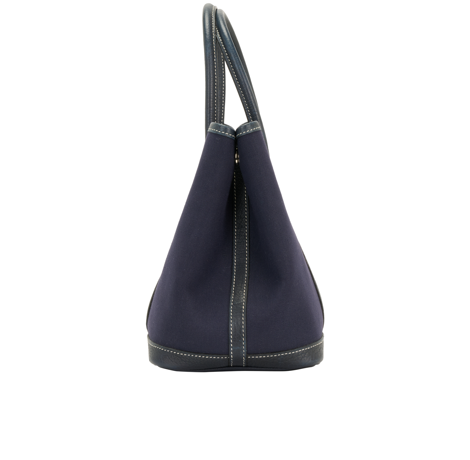 Garden Party 30, &pound;1,500, Handbags, Navy, Canvas/Leather, Bottom view